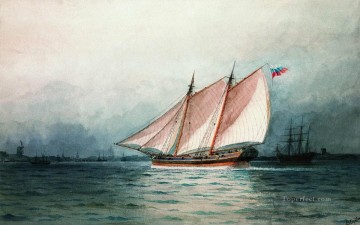  Velero Pintura al %c3%b3leo - velero romántico Ivan Aivazovsky ruso